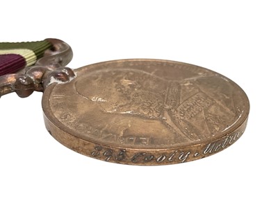 Lot 26 - Edward VII Tibet medal named to 895 Cooly. Metra. Lal. S & T Corps.