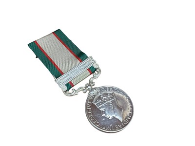 Lot 790 - George VI India General Service medal 1936 - 39 with one clasp- North West Frontier 1937 - 39, named to F - 1730 CK. Godar Khan. 8 MTN. BTY.