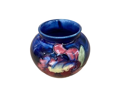 Lot 1267 - Moorcroft pottery vase decorated with flowers, impressed marks to base, 7cm high