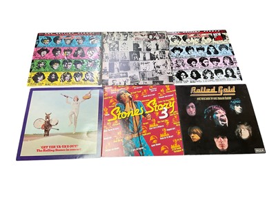 Lot 2351 - Rolling Stones LPs, t shirts, etc