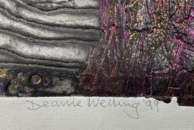 Lot 122 - Deanie Welling - Unique proof, etching, 'They say she has quite an acerbic tongue!', signed and dated 1999, in frame. 48 x 67cm.