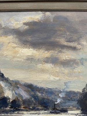Lot 1100 - *Edward Brian Seago (1910-1974) oil on board - The Seine at Petit Anderly, signed, framed. Provenance: Bonhams 15th November 2011, lot 116