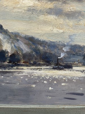 Lot 1100 - *Edward Brian Seago (1910-1974) oil on board - The Seine at Petit Anderly, signed, framed. Provenance: Bonhams 15th November 2011, lot 116