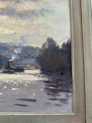 Lot 1100 - *Edward Brian Seago (1910-1974) oil on board - The Seine at Petit Anderly, signed, framed. Provenance: Bonhams 15th November 2011, lot 116