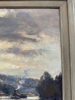 Lot 1100 - *Edward Brian Seago (1910-1974) oil on board - The Seine at Petit Anderly, signed, framed. Provenance: Bonhams 15th November 2011, lot 116