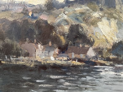 Lot 1100 - *Edward Brian Seago (1910-1974) oil on board - The Seine at Petit Anderly, signed, framed. Provenance: Bonhams 15th November 2011, lot 116