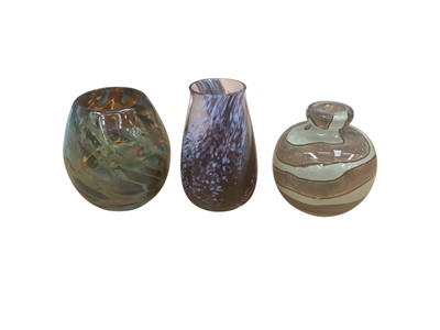 Lot 1288 - M'dina glass vase and other Art glassware including paperweights