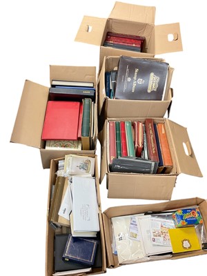 Lot 1520 - Stamps large accumulation of stockbooks, albums and loose, better items including G.B. u/m commemorative issues, Belgium One Country mint collection, various Royal events, presentation packs etc...