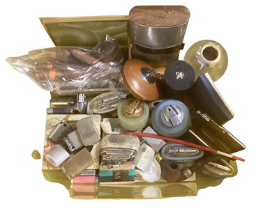 Lot 2675 - Collection of lighters, pipes, cigars and other smoking related items