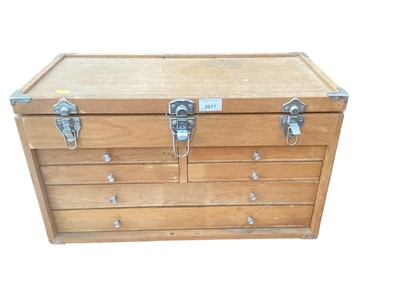 Lot 2677 - Collection of Swiss Army pocket knives, old penknives and novelty paper knives contained in a collectors nest of drawers