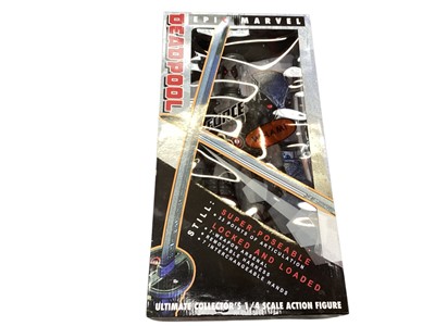 Lot 2516 - Deadpool Epic Marvel 1/4 scale X Force action figure, in window box No.1 and one other loose (2)