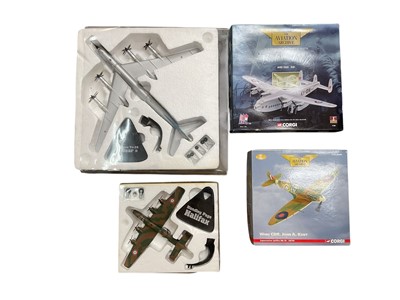 Lot 2679 - Group of model planes, including Corgi Aviation archive, and other models (2 boxes)