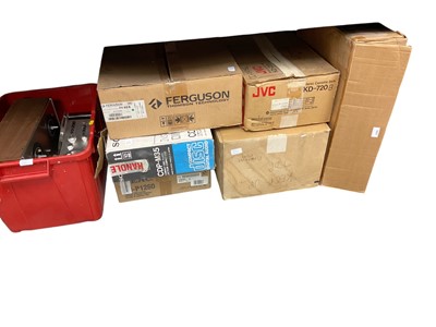 Lot 2345 - Group of audio equipment, including a Sanyo G1005 music centre, Hitachi FT-4000L, Metrosound ST20 MKII, Denon Stereo Radio, Sony HAR-D100, Sony STR-V4L
