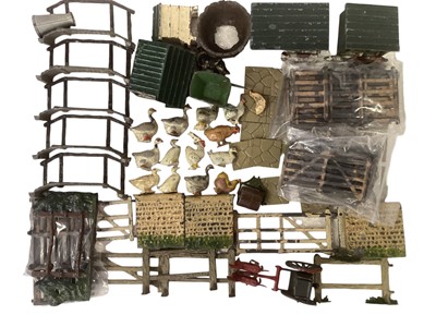 Lot 1925 - Pre-war lead including fencing - approx 80 pieces