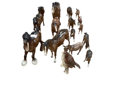 Lot 1292 - Collection of Beswick horses