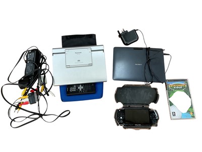 Lot 2626 - Sony PSP PlayStation Portable and game, together with two portable CD/DVD players