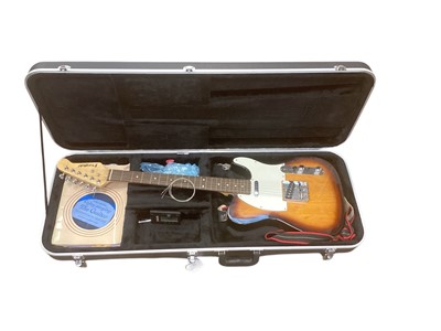Lot 2352 - Westfield electric guitar in case with accessories