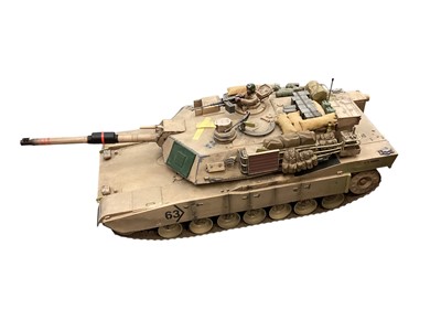 Lot 2627 - Hobby Radio Controlled 1/16 scale M1 Abrahams Battle Tank (1)