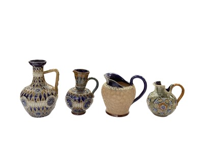 Lot 1298 - Four Doulton stoneware jugs