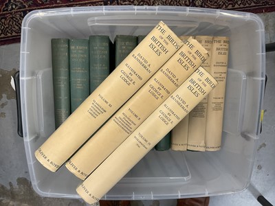 Lot 1608 - 'The Birds of the British Isles'. David A. Bannerman. Illustrations George E. Lodge. Published Oliver & Boyd. 12 volumes, 1953 first edition