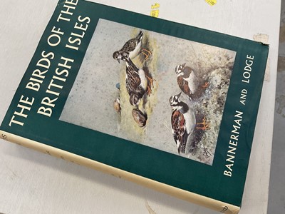 Lot 1608 - 'The Birds of the British Isles'. David A. Bannerman. Illustrations George E. Lodge. Published Oliver & Boyd. 12 volumes, 1953 first edition