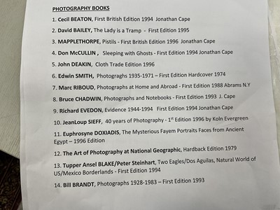 Lot 1606 - Photography books