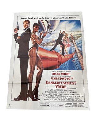 Lot 1540 - 1985 French Grande Poster - James Bond View To a Kill, 160cm x 120cm