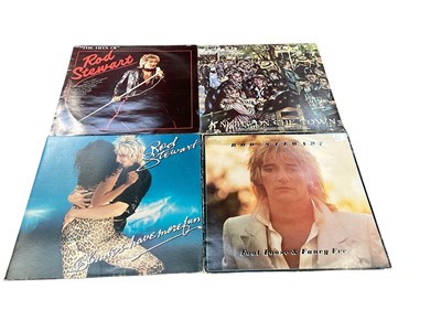 Lot 2353 - Collection of LP records including Eric Clapton, Rod Stewart and Jerry Lee Lewis