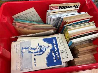 Lot 1526 - Football programmes to include England v Scotland 1936, Colchester, Norwich and Ipswich 1940s-1950s, numerous Crittal Athletic FC 1940s-1950s plus others (Qty)