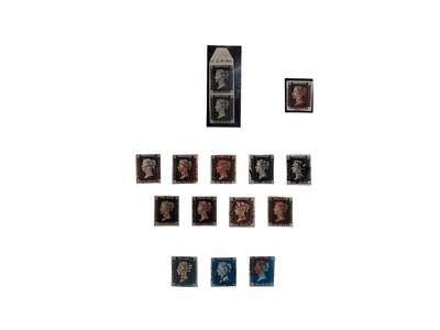 Lot 1541 - Stamps G.B. collection housed in utile loose leaf albums to include 1840 1d Black (x10), red and black Maltese crosses. 1840 1d black vertical pair lettered AB & BB marginal copy mint. 184...