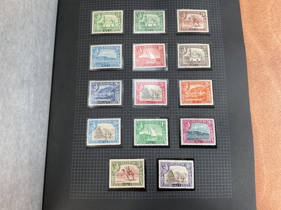 Lot 1543 - Stamps black loose leaf album King George VI mint definitive sets including better Falkland Islands, St Helena, Malta etc. plus some used sets, high cat value (40 sets)