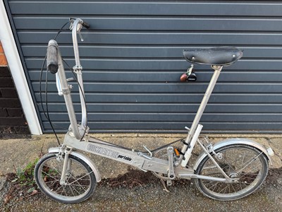 Lot 2661 - Vintage Bickerton portable folding bike, in original carrying bag
