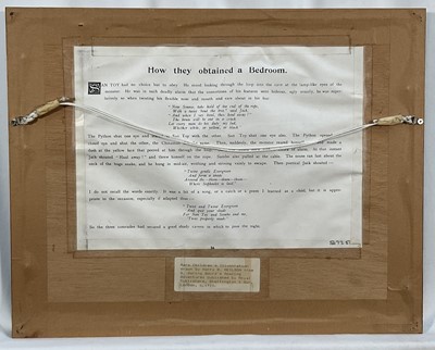 Lot 171 - Set of four early 20th century illustration prints from Harry B. Neilson's and S. Baring Gould's book, 'Amazing Adventures', each titled verso with text from the book, 18cm x 27cm, in glazed fra...