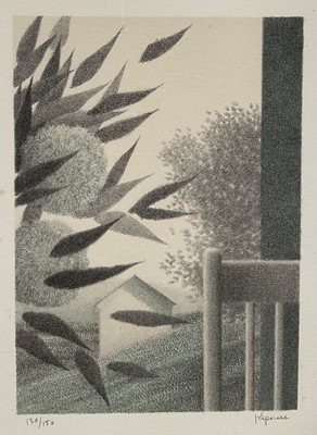 Lot 172 - Robert Kipniss (b.1931) two signed limited edition lithographs, landscapes, numbered 130/150 and 154/175, 22cm x 17cm and 17cm square, both in glazed frame (2)