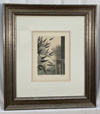 Lot 172 - Robert Kipniss (b.1931) two signed limited edition lithographs, landscapes, numbered 130/150 and 154/175, 22cm x 17cm and 17cm square, both in glazed frame (2)