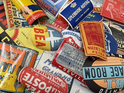 Lot 2716 - Good collection of vintage unused luggage labels, appropriately 200