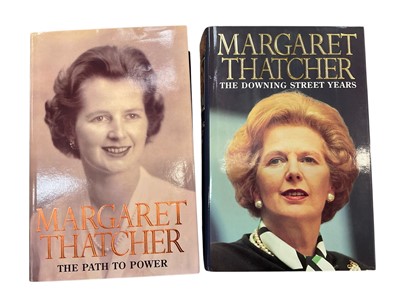 Lot 1605 - Two signed Margaret Thatcher autobiographies - The Path to Power; The Downing Street Years, first editions