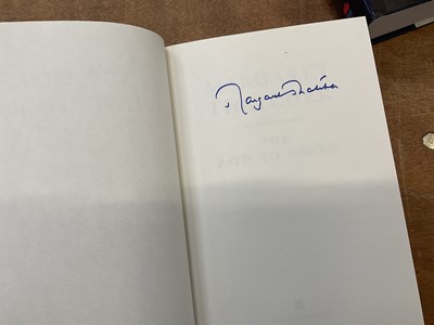 Lot 1605 - Two signed Margaret Thatcher autobiographies - The Path to Power; The Downing Street Years, first editions