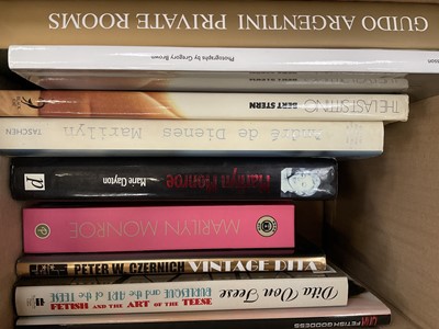 Lot 1604 - Collection of coffee table photography and erotica books, together with a collection of film advertising stills and other items
