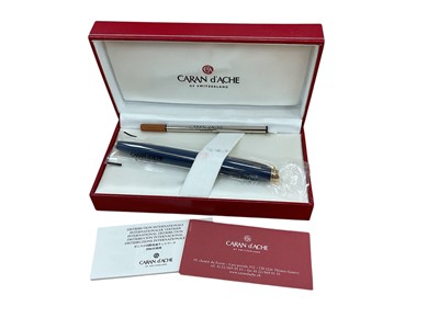 Lot 2741 - Caran d' Ache of Switzerland ball point pen, sealed in plastic, in box with paperwork.
