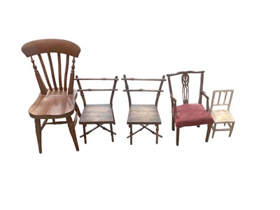 Lot 2622 - Group of five miniature chairs (5)