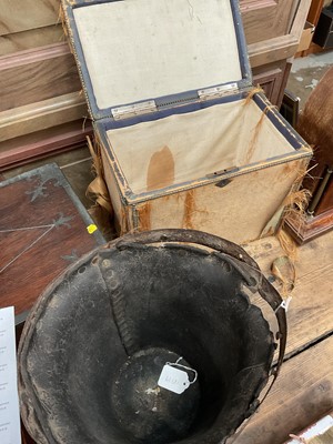 Lot 40 - Early leather fire bucket