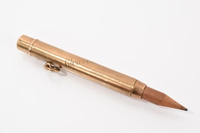 Lot 679 - Mordan & Co 9ct gold pencil