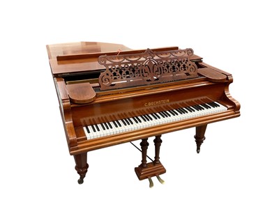 Lot 1403 - Late 19th century Beckstein boudoir grand pianoforte