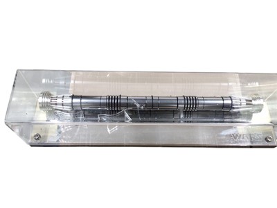 Lot 6 - Star Wars Darth Maul lightsaber hilt, ind isplay case (1)