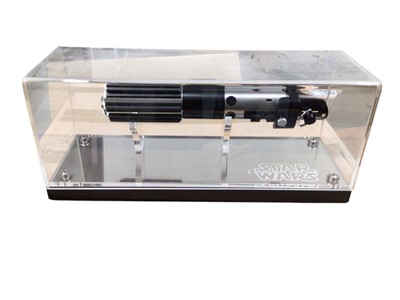 Lot 10 - Star Wars Luke Skywalker lightsaber hilt, in display case (1)