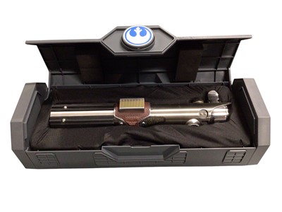 Lot 21 - Disney Star Wars re-Forged Skywalker lightsaber hilt, boxed with 36" blade (1)