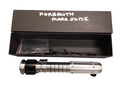 Lot 35 - Korbanth Sabers Star Wars Mara Jade lightsaber hilt, boxed (1)