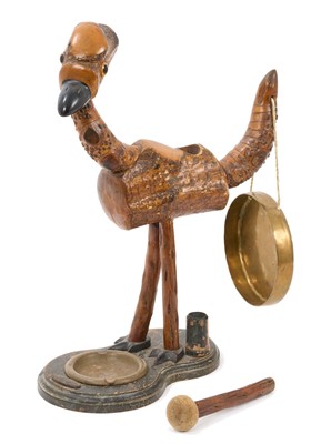 Lot 821 - Henry Howell & Co YZ bird dinner gong, possibly for Alfred Dunhill