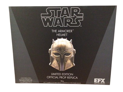 Lot 63 - EFX Star Wars The Armorer Helmet Limited Edition Official Prop Replica, boxed